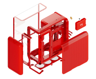 Hyte X50 Red - 1371676 - zdjęcie 8
